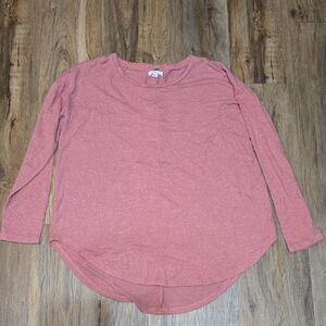 Cupio Dusty Rose Long Sleeve Top